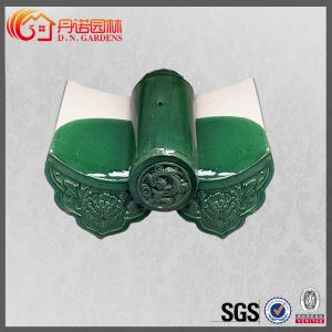 China Chinese glazed green roof tiles for garden gazebo wholesale