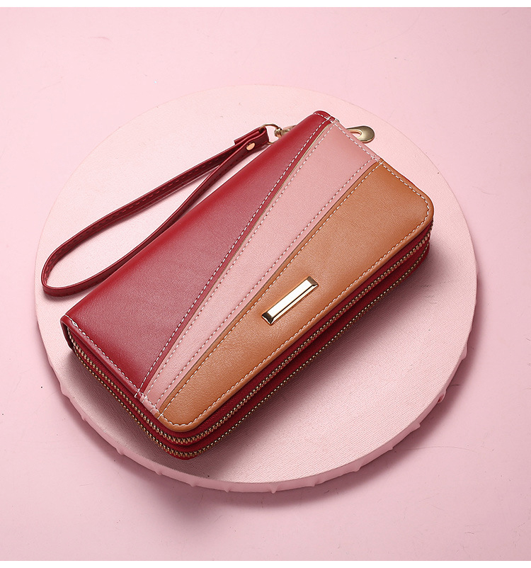 2021 Female Luxury Purses Leather Women Wallets Long Zipper Wallet Ladies Clutch Bag