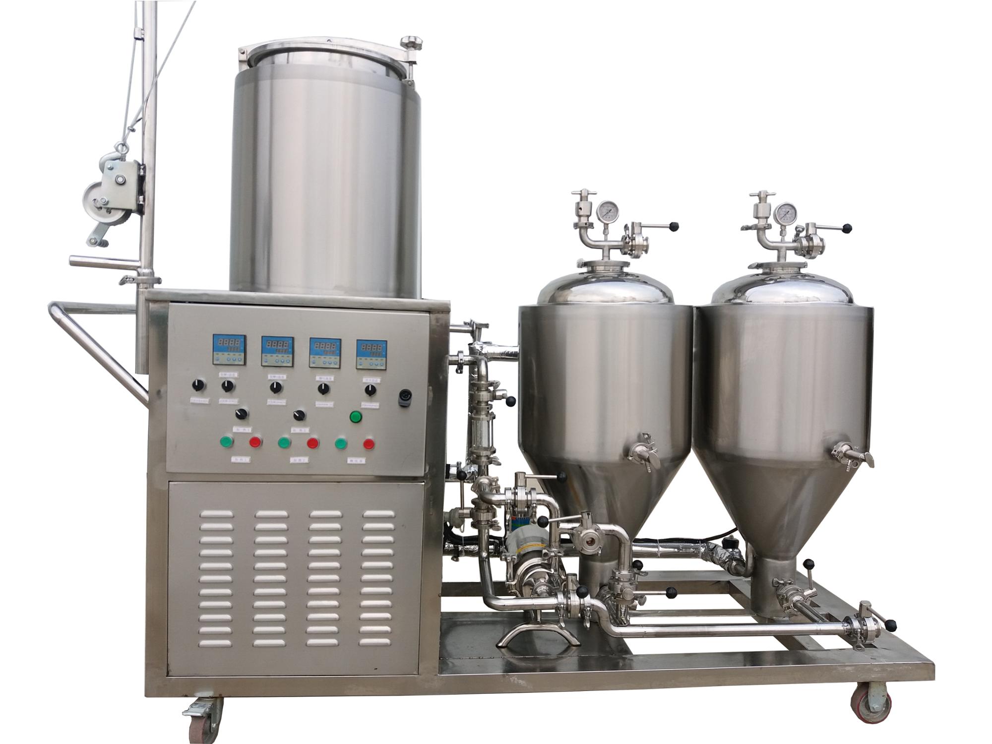 200 KG Small Semi-Auto Beer Home Brewing Equipment with Stainless Steel Material