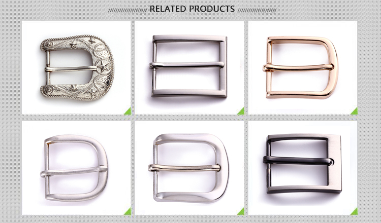 New Design Silver Belt Buckle , Popular 35mm Mens Square Belt Buckle