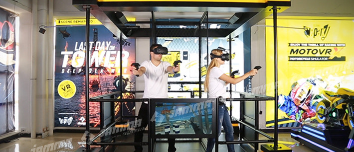 Combat 9D Virtual Reality Simulator Shooting Game Scene Remapping Technology Vibrating Floor