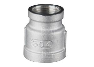 China Stainless Steel Screwed Threaded Pipe Fittings Reduce Coupling wholesale