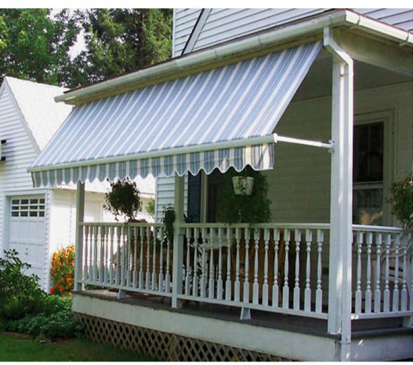 Aluminum Retractable Window Awnings Drop Arm Canopy