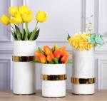Modern Gold Plated 300mm 270mm Decorative Flower Vase