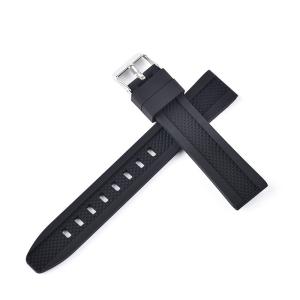 China 18mm ODM Silicone Rubber Watch Strap Bands With Customization LOGO wholesale