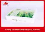 Whitening Facial Mask Metal Cosmetic Tins With Hinged Lid Cover 170 x 165 x 45