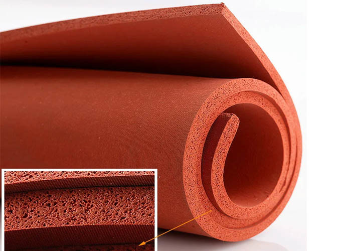 Heat Proof Open Cell Silicone Rubber Foam Sheet High Density