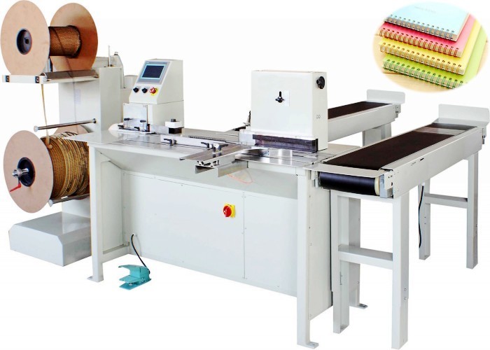 CE 5-8 Bar Double Loop Wire Binding Machine 800-1500books/Hour Speed