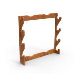 Wall Mounted Pop Pos Display Pinewood Wooden Gun Display Rack
