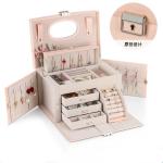 White Fashion Jewelry Box Display Cases Multipurpose Jewellery Showcase Box