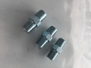 China White / Yellow BSPT Male Pipe Fittings , Steel Hydraulic Tubing Fittings Quick Connect wholesale