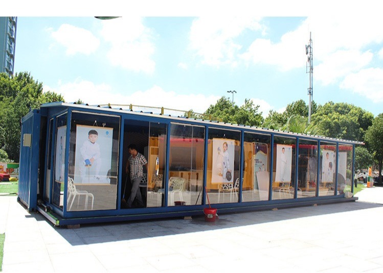 China 40HC Expandable Prefabricated Shipping Container Exhibition For Show wholesale