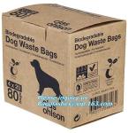 Waste Poop Bag With Customized Logo, Unscented Environment Friendly Compostable