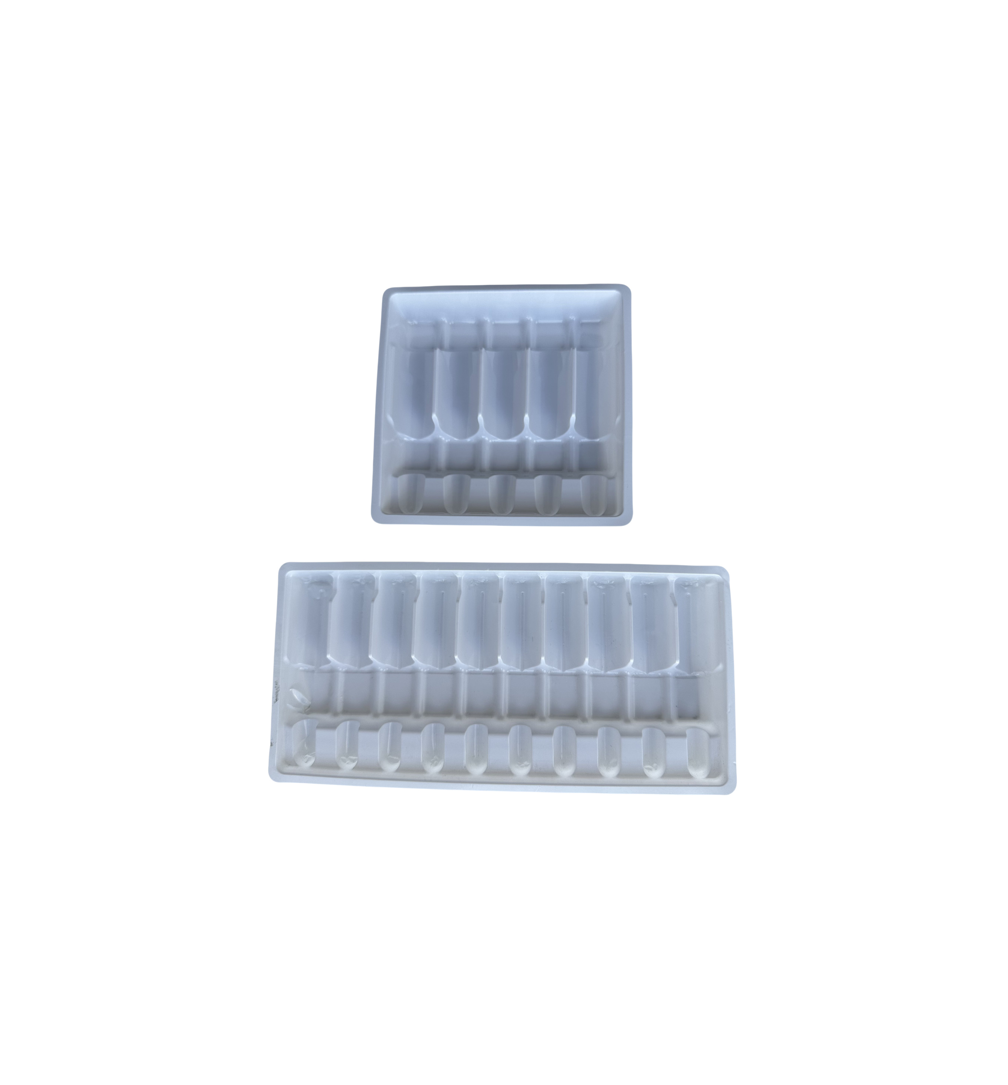 Customized Blister Tray Packaging For Water Injection 1ml 2ml 5ml 10ml PET Ampoule Tray
