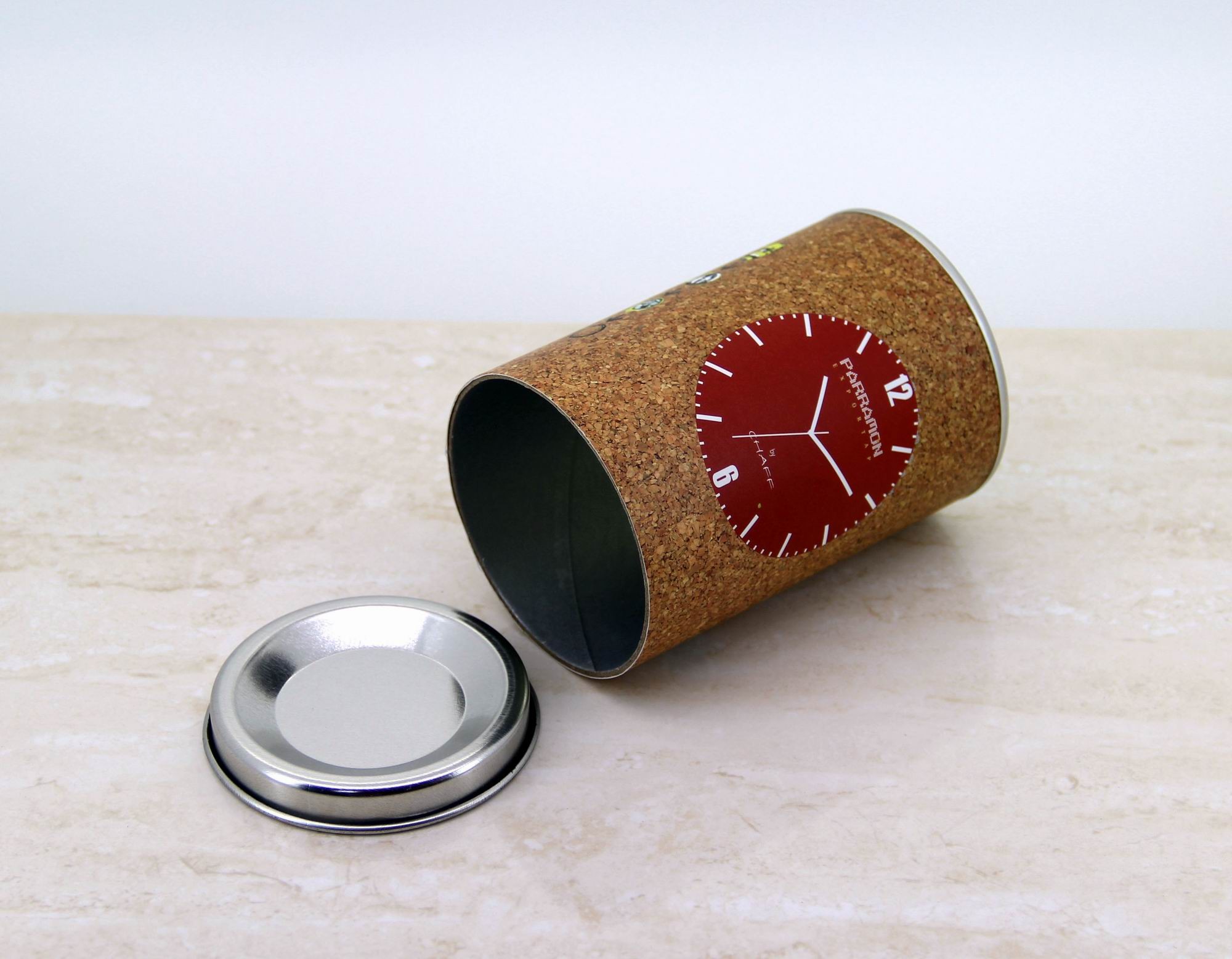 Flexible Kraft Paper Cans Packaging With Metal Lids For T-Shirt And Gift