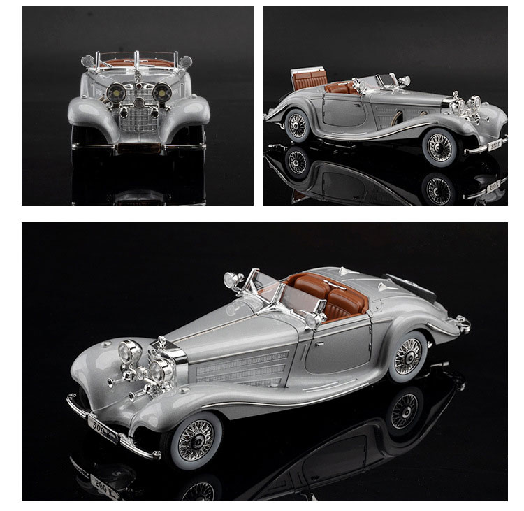Battery No Battery Pull Back Car Toys 24 Vehicles 500k Alloy Vintage Model For Children's