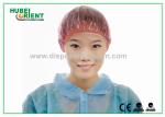Free Size Colorful Waterproof PE Shower Cap Disposable Easy To Wear For Clean