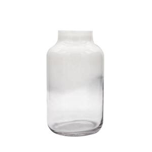 China Hand Made Solid White Top Half Ceramic Glass Jar Vase wholesale