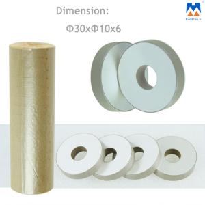 China PZT8 Piezoelectric Ceramic Rings 30X10X6mm For Ultrasonic Transducer wholesale