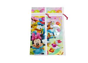 China CPE Custom Plastic Drawstring Bags Printing Environmental Protection wholesale