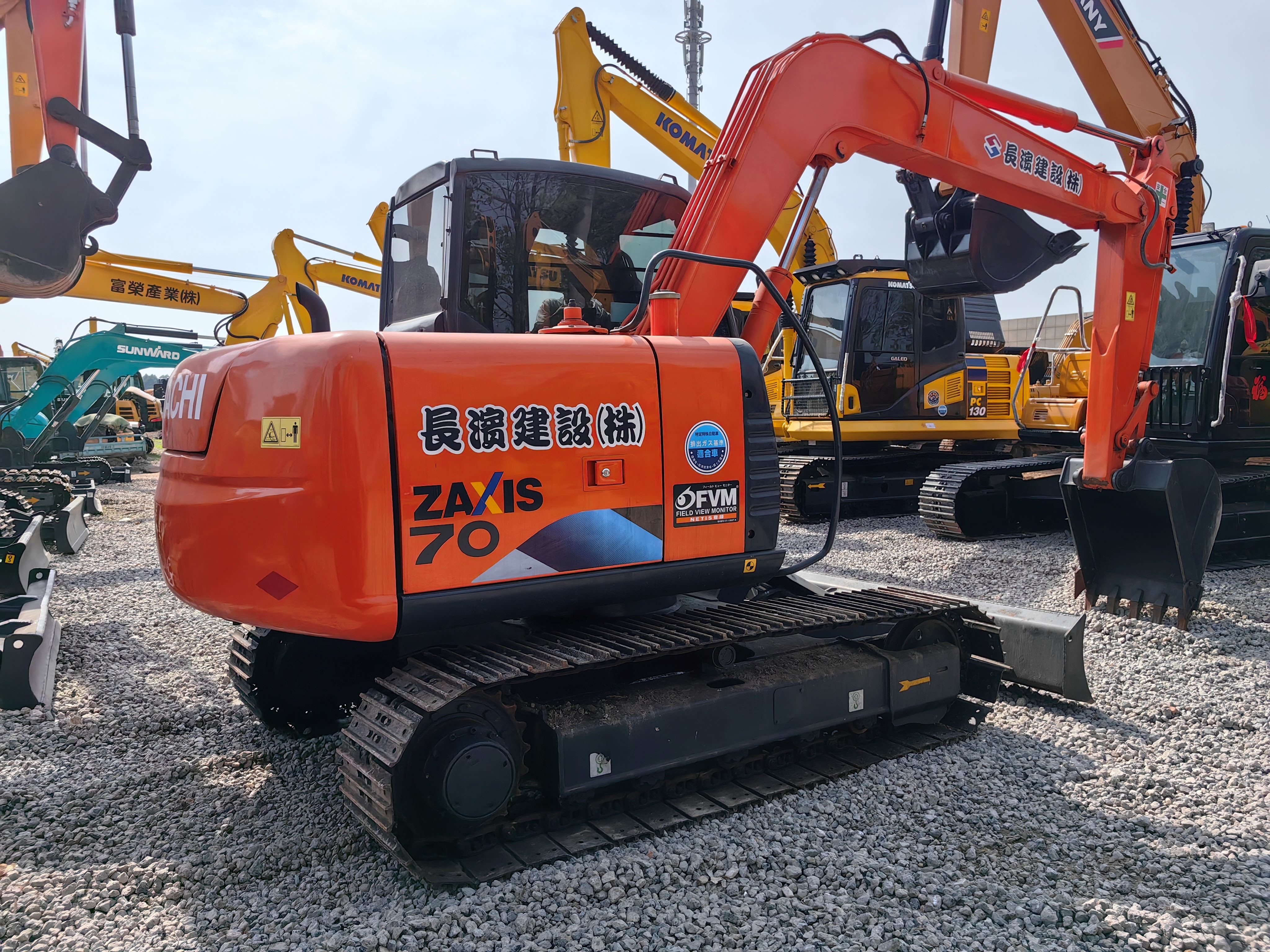 original used hitachi excavator cheap japan used 7ton zx70 zx60 zaxis 70 crawler mini excavator for sale