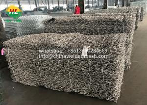 China ASTM A975 Galfan Gabion Baskets , 3.4mm Gabion River Bank Protection wholesale