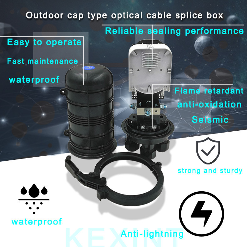 48 Cores Wall Mount Fiber Optic Joint Box Splice Closure Enclosure Outdoor FOSC MPP Mechanical