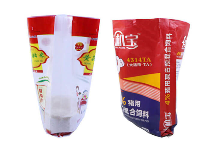 Multi Colored BOPP Laminated PP Woven Bags For Sugar Single Folded
