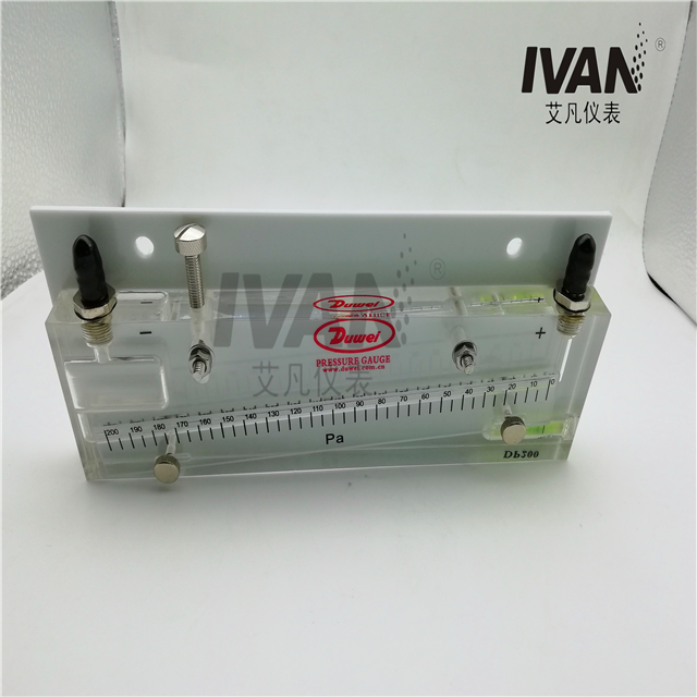 High Precision DP200 Red Oil Tilt Differential Pressure Gauge for Precise Measurements