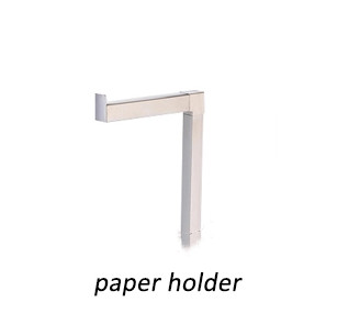 Multi - Function Hotel Stainless Steel Toilet Brush Holder Set Standing 401 Stainless Steel