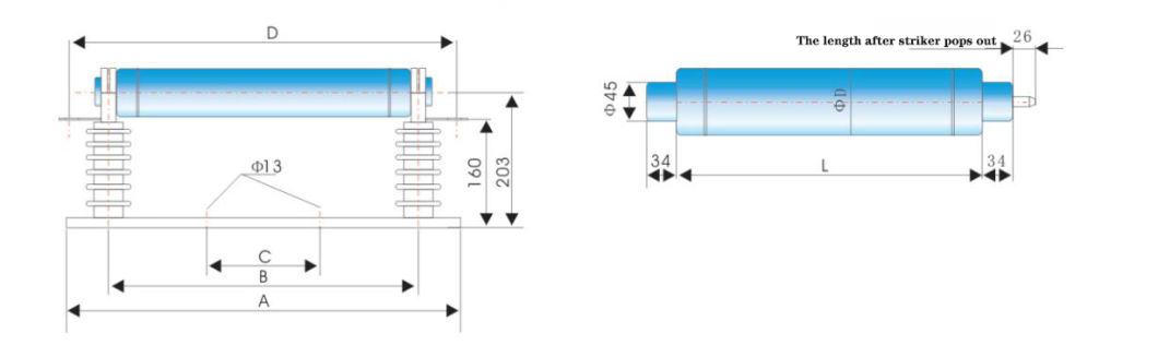 Hv Current Limiting Fuse Xrnp1-24 24kv HRC Fuses Xrnt-12 for High Voltage Motor