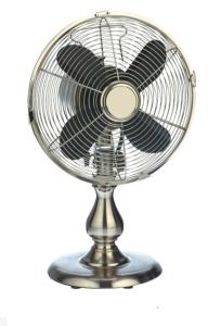 China High Speed Oscillating Personal Electric Fan 12 Inch Adjustable Tilt Brush Nickel wholesale