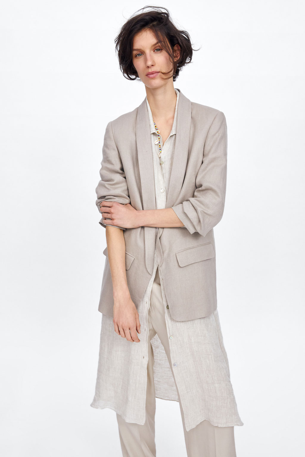 180gsm Clothing Ramie Linen Fabric 30% Linen 15% Polyester 30% Viscose 25% Cotton