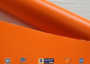 China Orange 510g Silicone Coated Fiber Glass Cloth For Fabric Expansion Joint wholesale