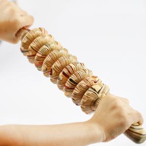 China Handheld Round 38cm Wooden Massage Roller Stick For Fascia wholesale
