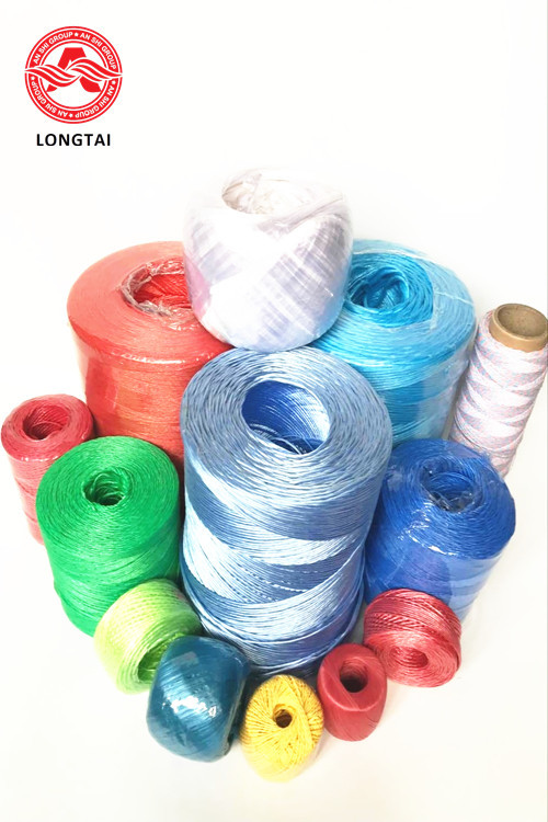 Split Film Fibrillate Twisted 2.5g/M Yellow Banana Twine Virgin PP Material