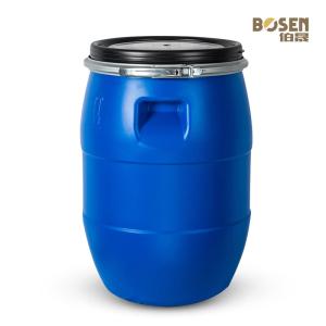 China Durable Plastic Chemical Barrel 60L Round Bucket With Iron Ring wholesale