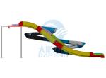 Resort Hotel Swimming Pool Water Slide Fiberglass Anti Oxidation erosion