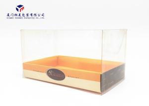 China Clear PVC / PET Cover Custom Plastic Box Packaging Light Weignt Display Paper Tray wholesale