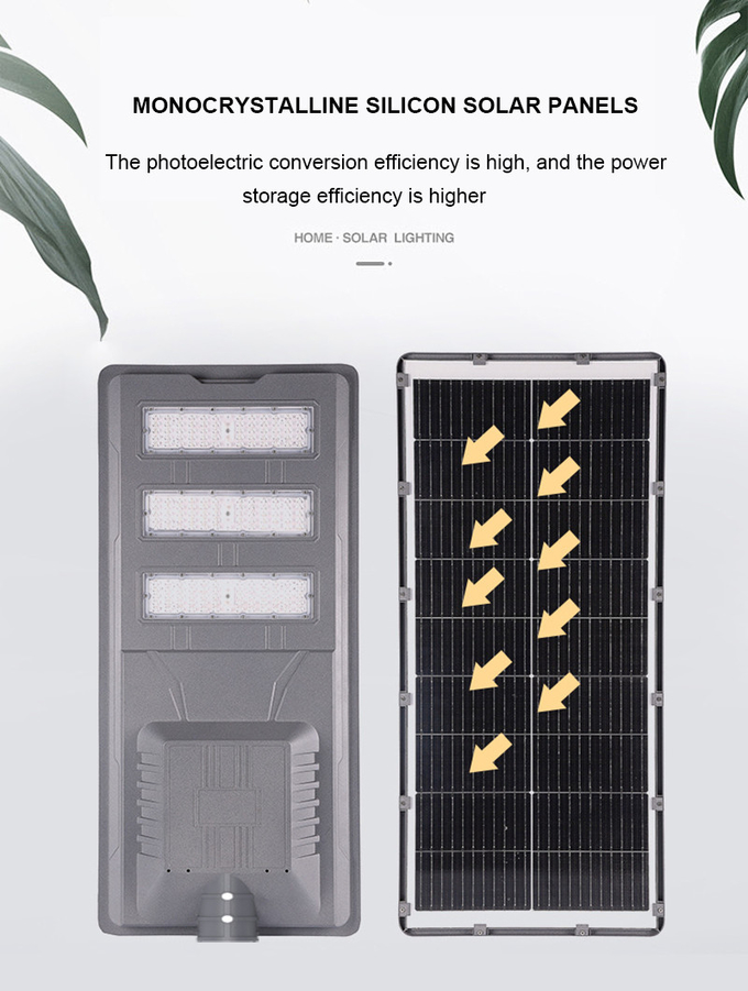 Smart 4000K 200w Solar Street Light Commercial LED Street Light Outdoor Waterproof