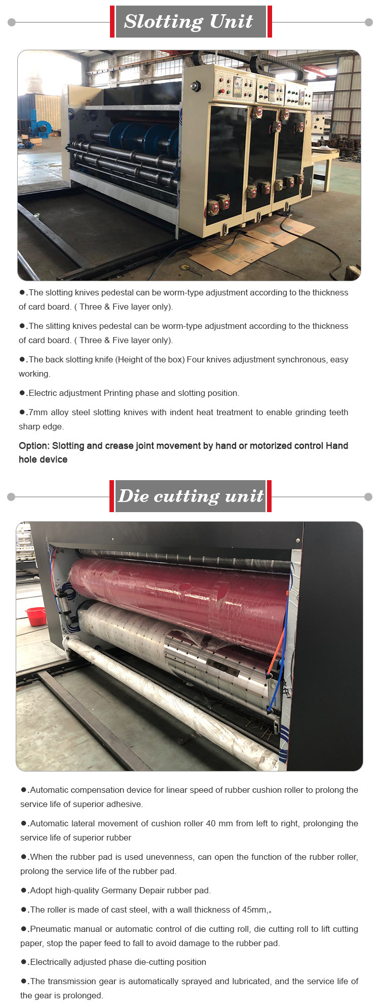 Semi Automatic Printing Slotting Die Cutting Machine