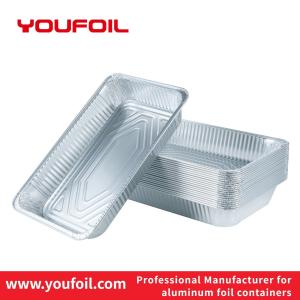 China Wrinkle Wall Disposable Aluminium Foil Food Container Light Weight Roasting wholesale