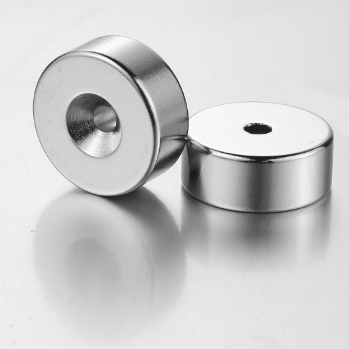 Custom Round Countersunk N54 Neodymium Disc Magnets With Hole
