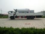12Ton 6x4 Dongfeng Used Crane Truck 12000X2500X3850mm With Stretchable Arm
