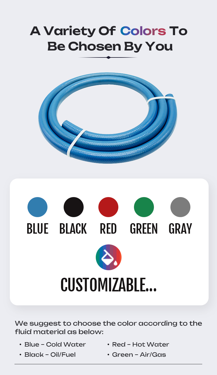 Factory 19mm Non Conductive Wearing Resistant Quick Connect Oil Resistant Gas Tight NBR Rubber Push Lock Hose Compressor
