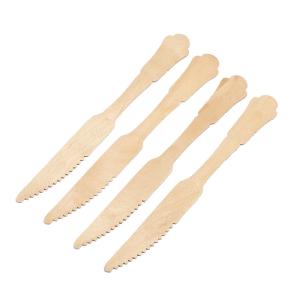 China 200mm Disposable Wooden Vintage Style Utensils Biodegradable Knife Bulk wholesale