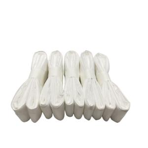 China Leak Proof White Plastic Trash Bags Household Biodegradable Plastic Trash Bags 8m wholesale