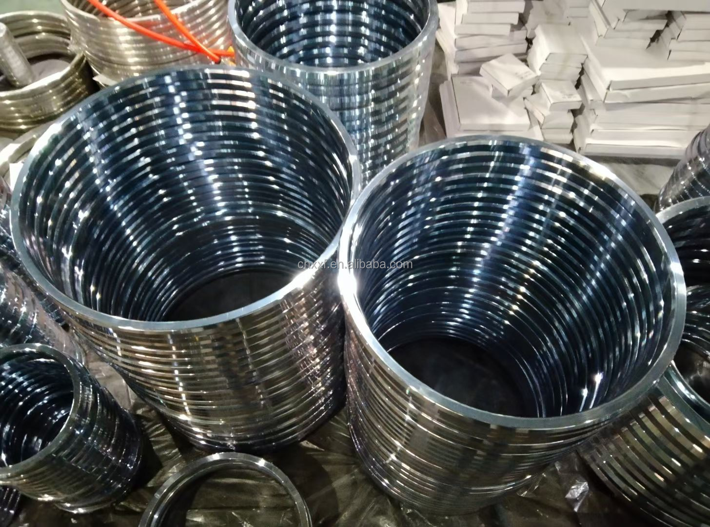 Stainless Steel Mechanical Seals 16" 900 Octagonal Ring Gasket Type R with High Temperature Resistance in Spiral Wound Style