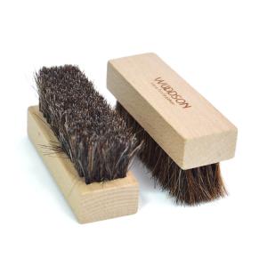 China Shoe Cleaning Accessories Wooden Horsehair Shoe Brush For Polishing wholesale