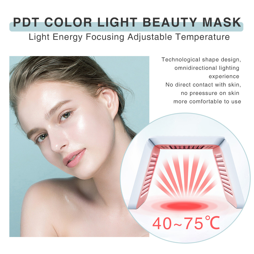 7 Color LED Light Therapy PDT LED Face Mask Photon Lamp Facial Body Therapy Device Foldable Skin Care